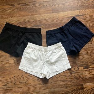 Jcrew cotton shorts set of 3